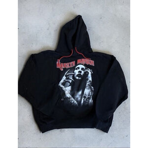 Vintage Marilyn Manson Y2K Late 90s / early 2000s Hoodie Rock Metal Rare XXL